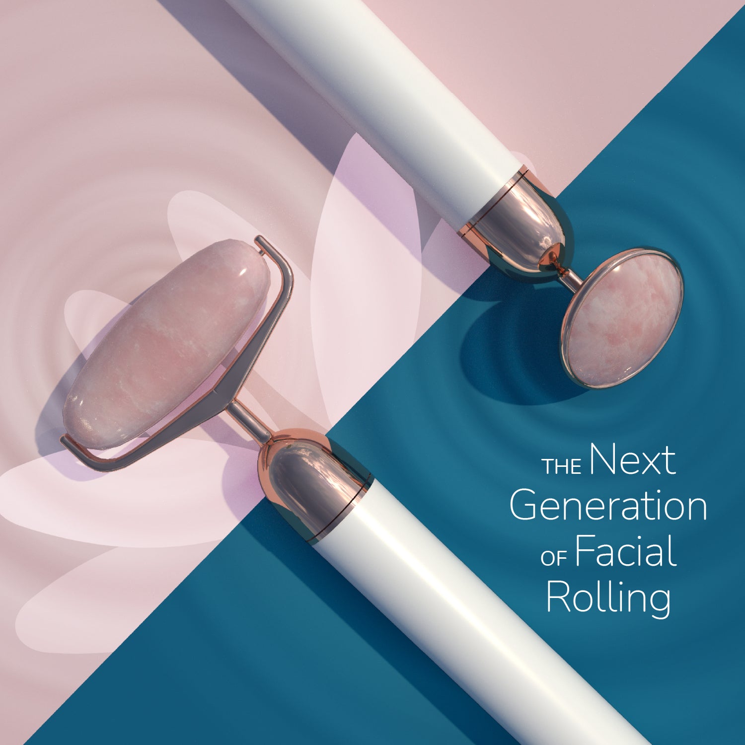 Bloom Rose Quartz Roller (w/ Eye Press) Caresmith Bloom Rose Quartz Roller (w/ Eye Press) Caresmith
