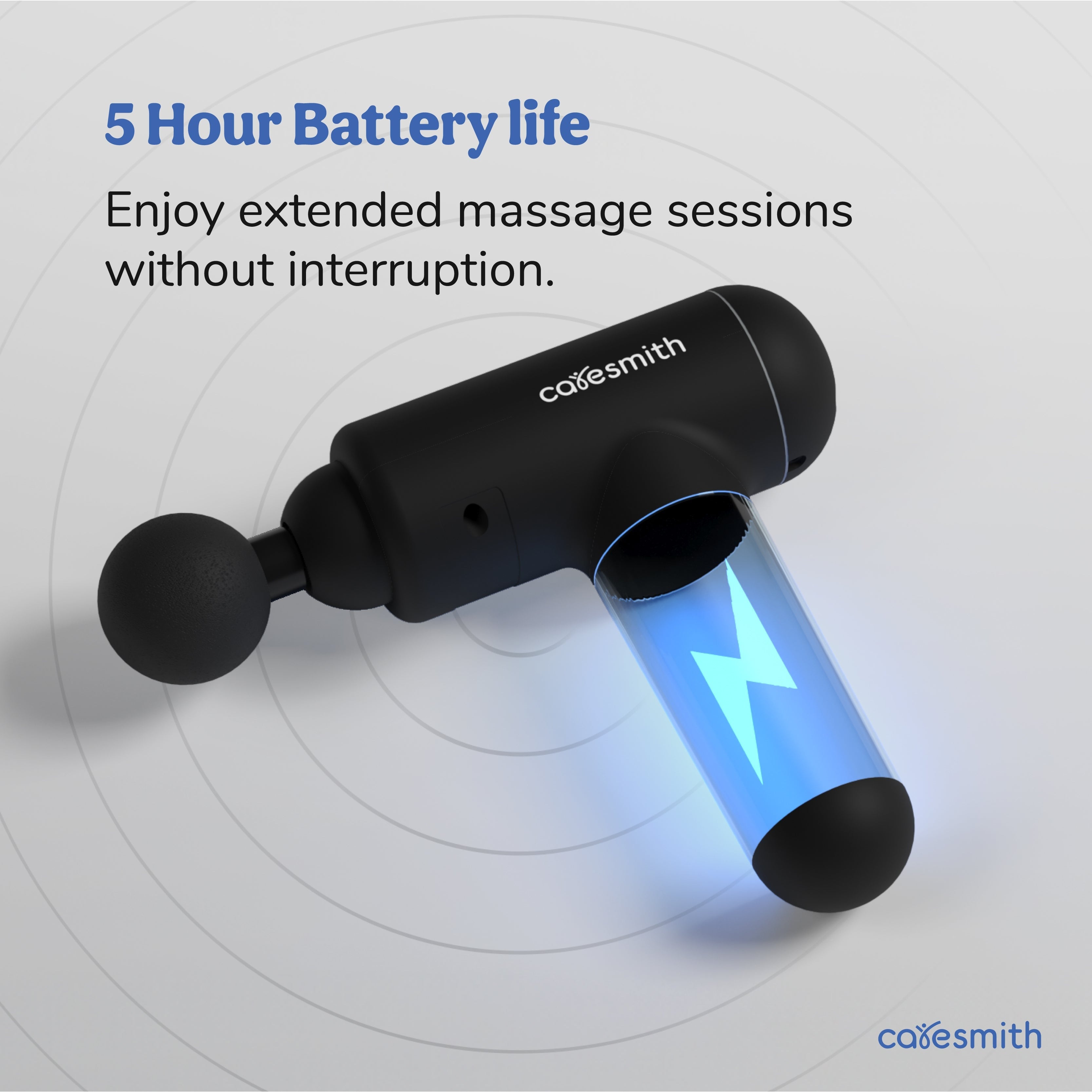 Caresmith Charge Boost Massage Gun with Long Battery Life