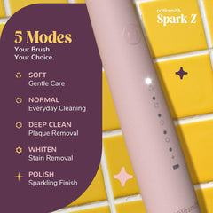 Caresmith Spark Z Pink Rechargeable Toothbrush Brushing Modes