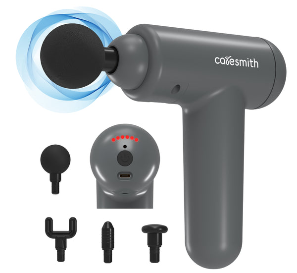 Caresmith CHARGE Cordless Massage Gun | Deep Tissue Percussion Body Massage  Machine For Pain Relief | 6 Specialized Heads | Mass