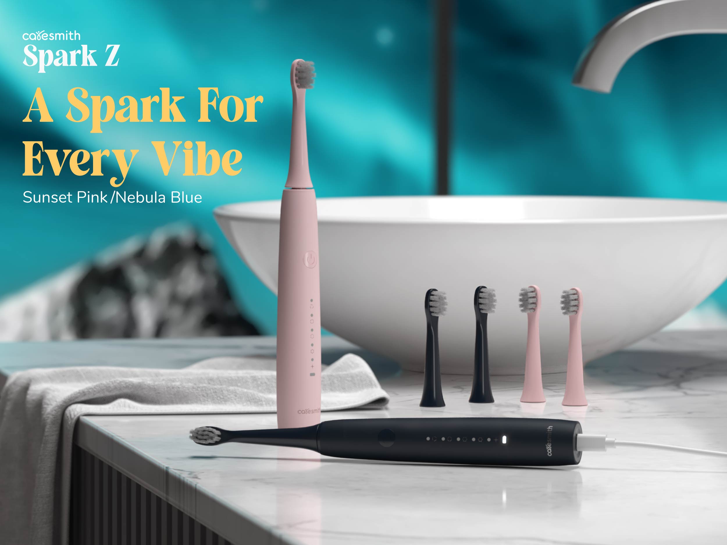 Shop Rechargeable Electric Toothbrush Online - Spark Z | Caresmith